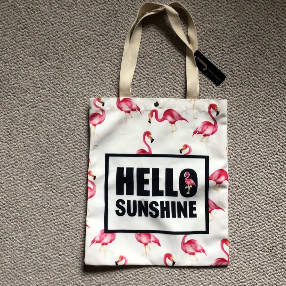 Flamingo “HELLO SUNSHINE” never used bag